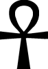Ankh, Egyptian or Ansata - pagan cross adopted by Christians