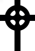 Celtic, Ionic, Irish, St. John's or Halo Cross. This cross might be a Christianised version (a conversion) of a pagan Sun or Solar Cross.