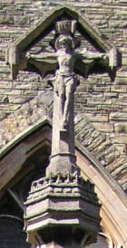 Stone crucifix