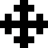 Cross Crosslet, often confused with Jerusalem Cross