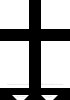 heraldic cross also used in a Christian context