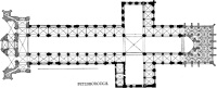 Plan of Peterborough Cathedral