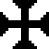 Perronnee, a heraldic form of Calvary Cross