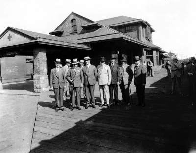 Fredericton station in 1935. Provincial Archives New Brunswick Harvey Studio Photograph