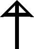 Roofed or Alpha Cross