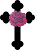 Rosy Cross; a symbol used by the Rosicrucians