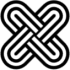 King Solomon's Knot, a symbol of wisdom and strength. Also known as the Lover's Knot.