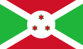 Flag of the central African Republic of Burundi
