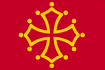 Occitan flag of Midi-Pyrenees