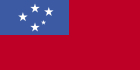 Southern Cross on the Flag of Samoa (South Pacific)