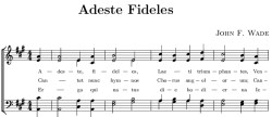 Adeste fideles, by John F Wade